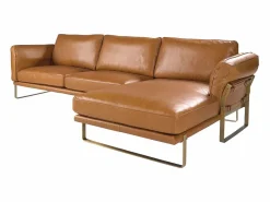 Angel Cerda Sofá De Piel | Sofá chaise longue derecha piel camel 6232