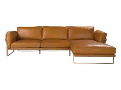 Angel Cerda Sofá De Piel | Sofá chaise longue derecha piel camel 6232