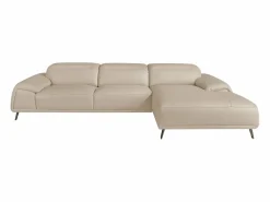 Angel Cerda Sofá De Piel | Sofá chaise longue derecha piel gris taupe 6150