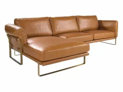 Angel Cerda Sofá De Piel * Sofá chaise longue izquierda piel camel 6231 Marru00f3n