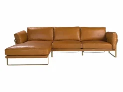 Angel Cerda Sofá De Piel * Sofá chaise longue izquierda piel camel 6231 Marru00f3n