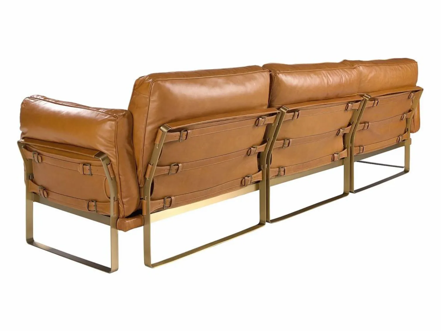 Angel Cerda Sofá De Piel * Sofá chaise longue izquierda piel camel 6231 Marru00f3n