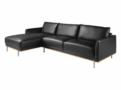 Angel Cerda Sofá De Piel * Sofá chaise longue izquierda piel 6198 Negro