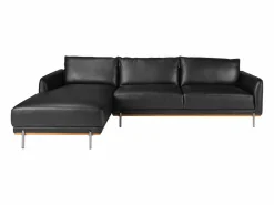 Angel Cerda Sofá De Piel * Sofá chaise longue izquierda piel 6198 Negro