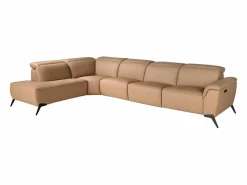 Sofá chaise longue relax modular izquierdo piel marrón 6281 < Angel Cerda Hot