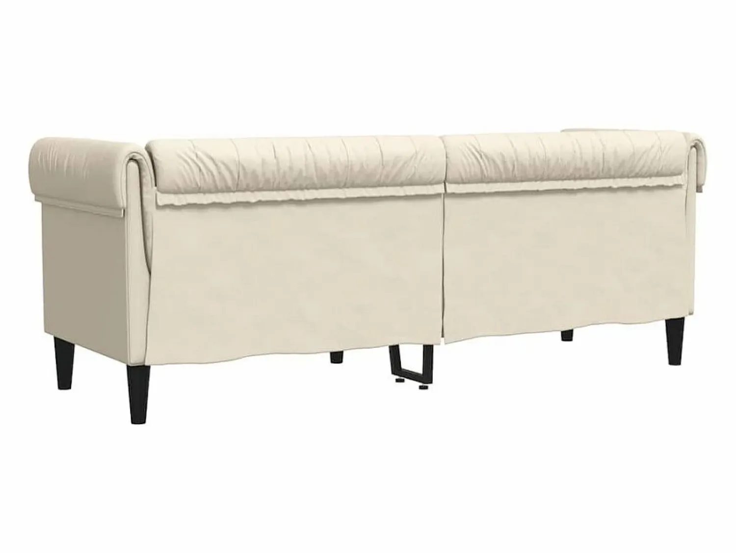 Sofá Chesterfield de 3 plazas lino < vidaxl Clearance