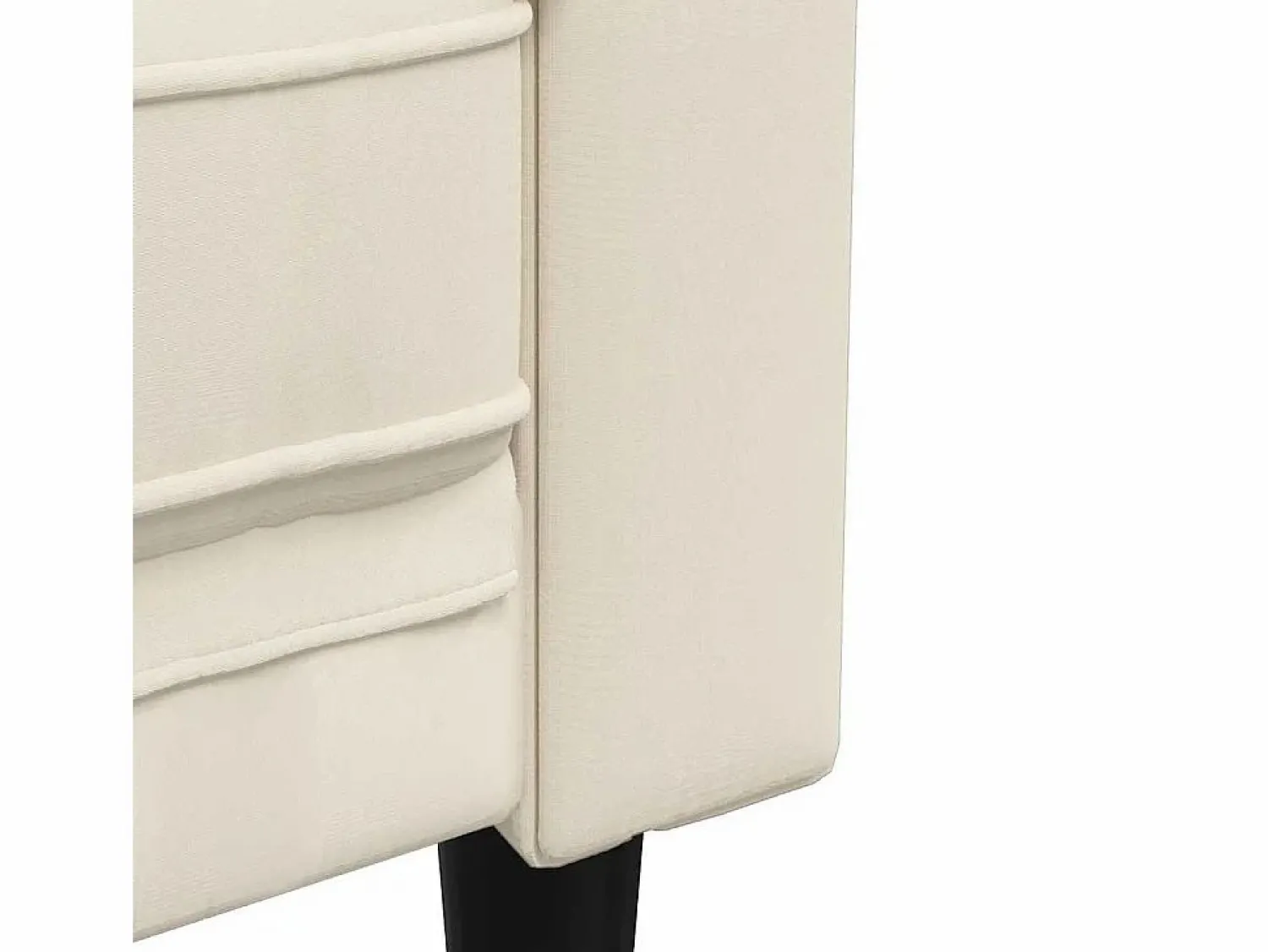 Sofá Chesterfield de 3 plazas lino < vidaxl Clearance
