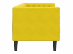 Sofá Chesterfield 3 plazas con cojines terciopelo < Clicnbuy Sale