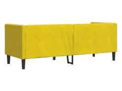 Sofá Chesterfield 3 plazas con cojines terciopelo < Clicnbuy Sale
