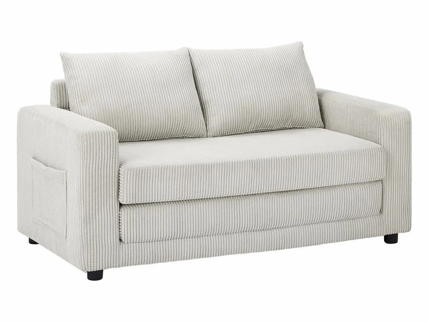 Sofá convertible de 2 plazas MIRTO en pana < Vente-unique