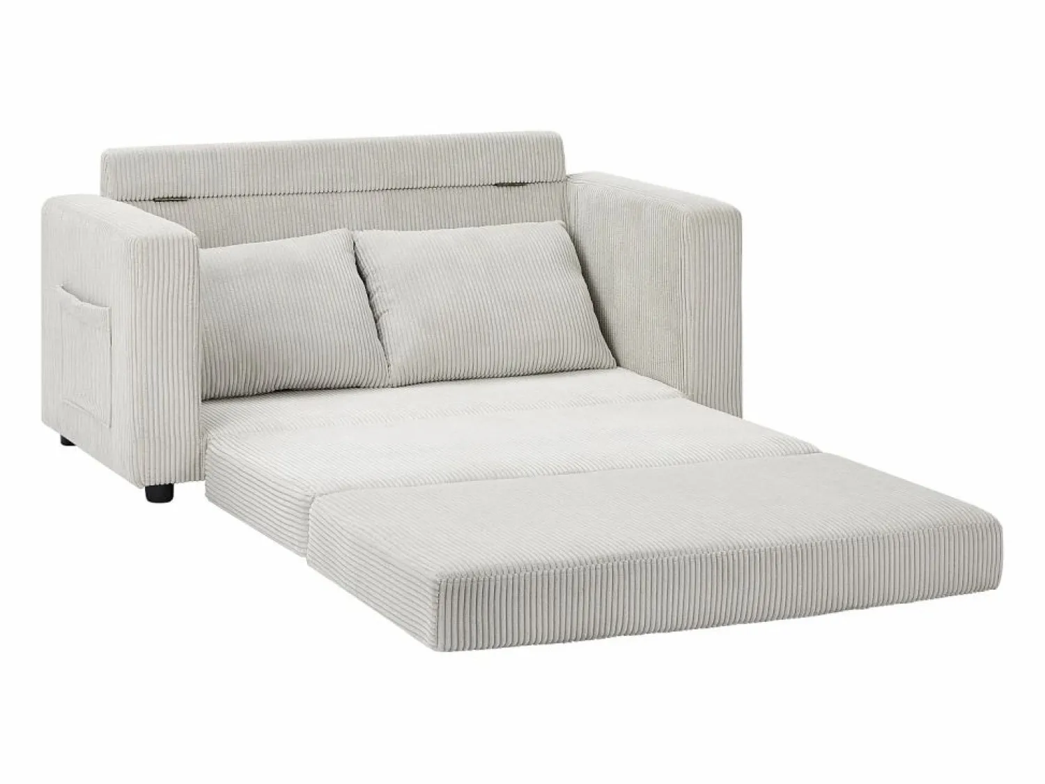 Sofá convertible de 2 plazas MIRTO en pana < Vente-unique