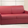 Sofá convertible polipiel asiento viscoelástico 160 cm lamas anchas 18 cm CALIFE < Vente-unique Sale