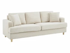 Sofá de 3 plazas de pana color YOCABA < Vente-unique Discount