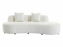 Sofá de 3 plazas de tela bouclé BASILIANA < Vente-unique Best