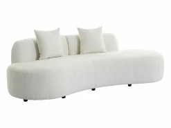 Sofá de 3 plazas de tela bouclé BASILIANA < Vente-unique Best