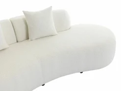 Sofá de 3 plazas de tela bouclé BASILIANA < Vente-unique Best