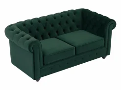 Sofá de 2 plazas de terciopelo CHESTERFIELD < Vente-unique Hot