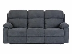 Sofá de 3 plazas, 2 plazas + sillón tela gris TOLZANO < Vente-unique Clearance