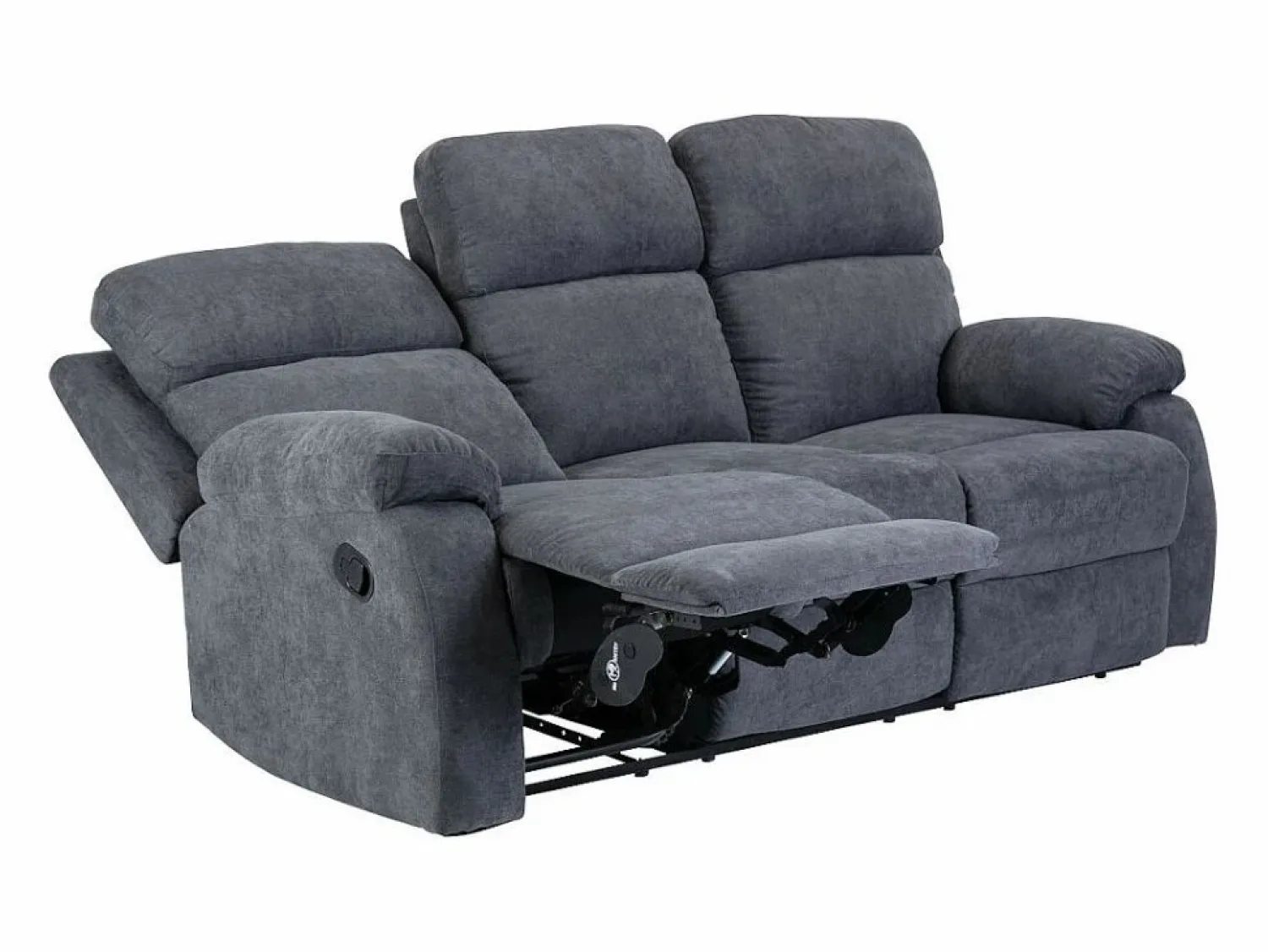 Sofá de 3 plazas, 2 plazas + sillón tela gris TOLZANO < Vente-unique Clearance