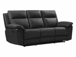 Vente-unique Conjunto Sofás | Sofá de 3+2 plazas relax de piel de búfalo PAKITA