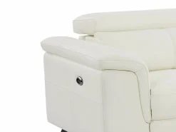 Sofá de 3 plazas relax eléctrico de piel de becerro con reposacabezas BREYT II < Vente-unique Hot