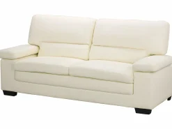 LINEA SOFA Conjunto Sofá Y Sillón | Sofá de 3 plazas y sillón de piel de búfalo MIMAS II
