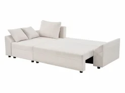 Sofá esquinero convertible y reversible "Vaugirard II" en tejido texturizado - 3 plazas - < Habitat et jardin Sale