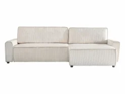 Sofá esquinero convertible y reversible de pana "Montaigne" - 3 plazas - < Habitat et jardin New