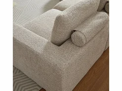 DripeX Sofá Modular|Sofás Club | Sofá Esquinero Modular 3 Plazas, con Chaise Longue Curva Reversible, 3 Cojines y Almohadas Cervicales, Tejido Chenilla,