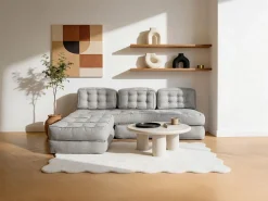 Sofá modular convertible de tela color DILAKO < Vente-unique Outlet