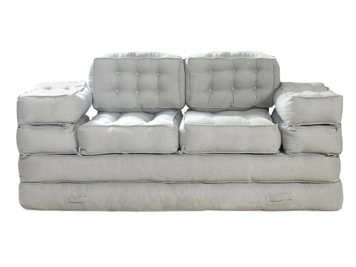 Sofá modular convertible de tela color DILAKO < Vente-unique Outlet