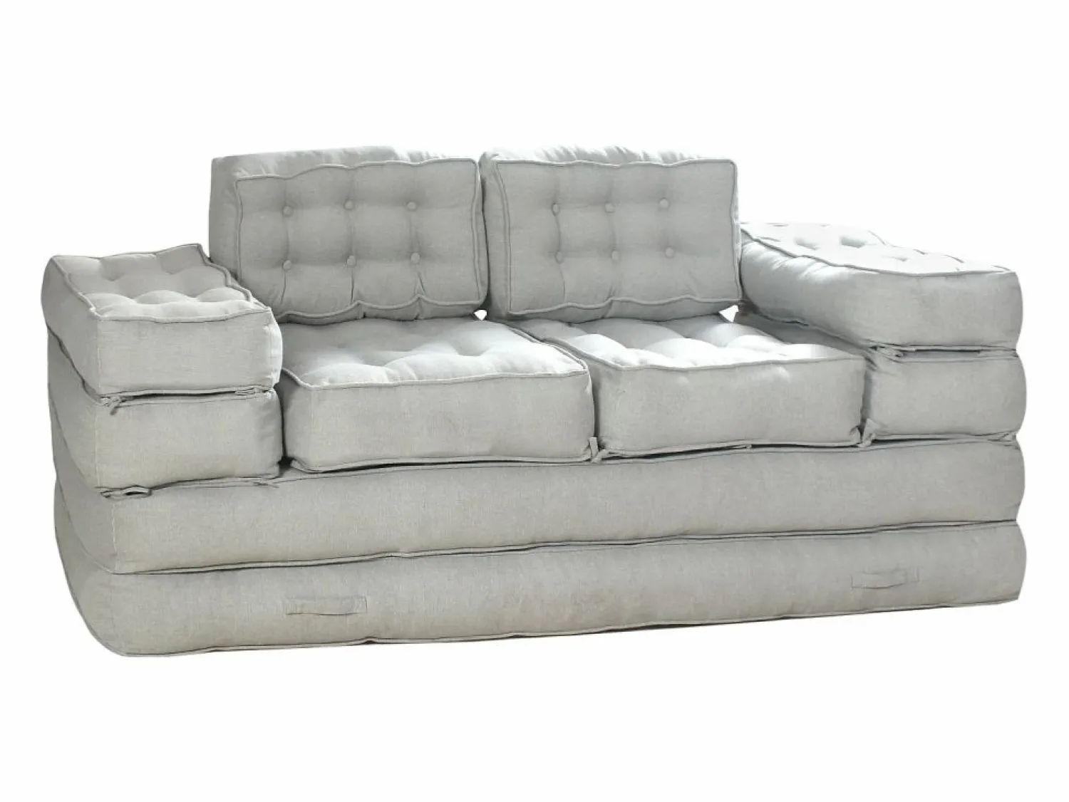 Sofá modular convertible de tela color DILAKO < Vente-unique Outlet
