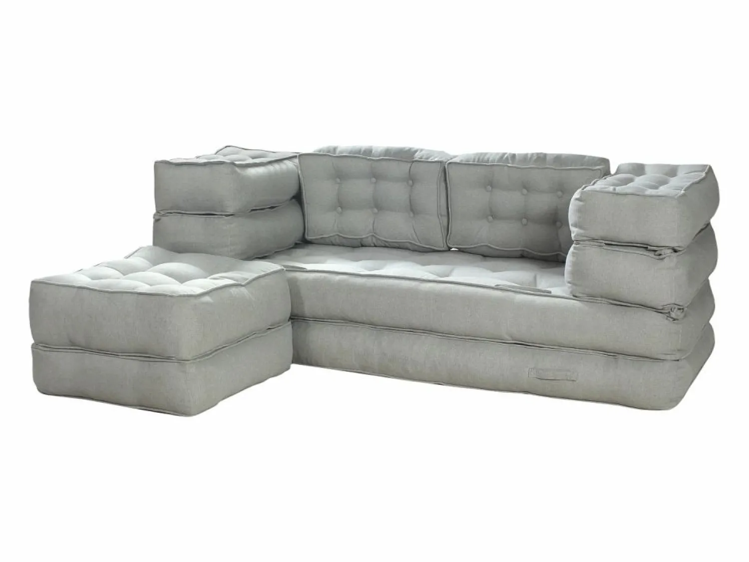 Sofá modular convertible de tela color DILAKO < Vente-unique Outlet