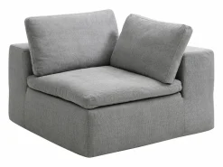 Vente-unique Sofá Modular * Sofá modular de 3 plazas en tela color CORTOLINE Gris