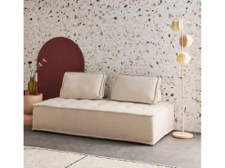 Sweeek Sofá Modular|Sofá - 2 Plazas | Sofá modular en tela lisa, 2 plazas