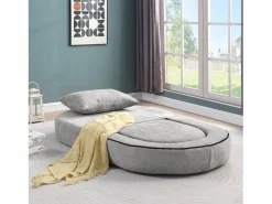 Sofá modular fácil de mover tejido suave en chenilla ideal para habitación de invitados < Outlet
