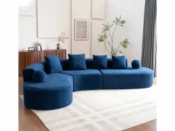 Sofá modular ángulo izquierdo Chenilla - 5 Plazas - 4 orejeros - - 327x215x65cm < DripeX Hot