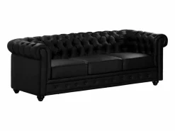 Vente-unique Todos Los Sofás|Sofás Y Sillones | Sofá 3 plazas CHESTERFIELD - Piel sintética -