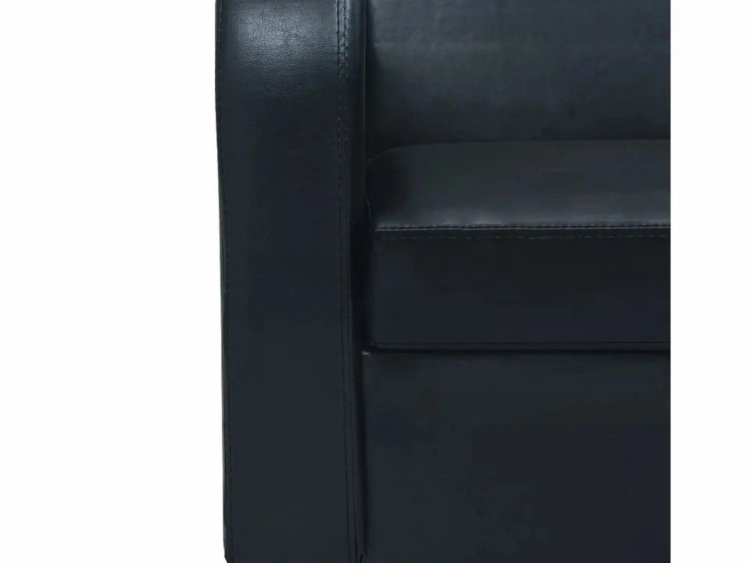 Sofá 3 plazas cuero artificial < Clicnbuy Hot