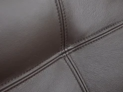 Vente-unique Todos Los Sofás|Sofá - 3 Plazas * Sofá 3 plazas de piel de becerro en color marrón HAZEL Marru00f3n chocolate