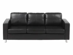 Sofá 3 plazas de piel sintética color ACKLEY < Vente-unique Hot