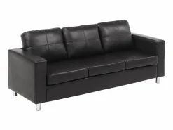 Sofá 3 plazas de piel sintética color ACKLEY < Vente-unique Hot