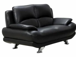 Vente-unique Conjunto Sofás | Sofá 3+2 plazas de piel sintética en color MUSKO