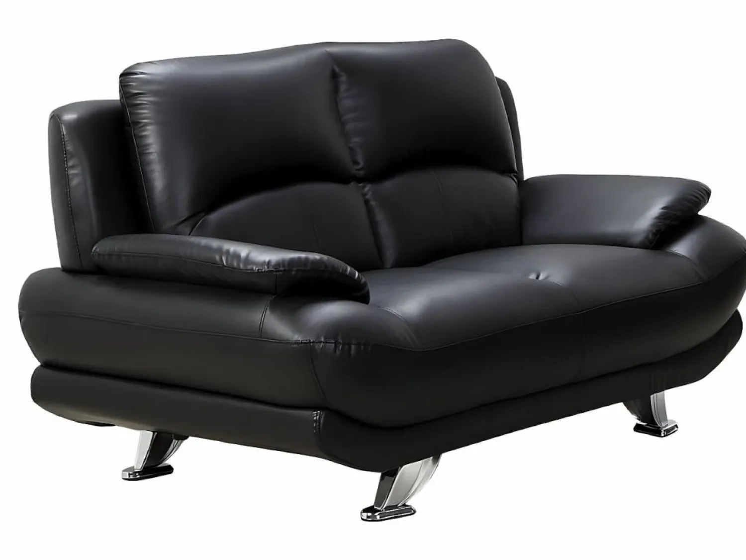 Vente-unique Conjunto Sofás | Sofá 3+2 plazas de piel sintética en color MUSKO