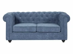Sofá 2 plazas de tela color CHESTERFIELD < Vente-unique Sale