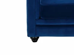 Sofá 3 plazas de terciopelo color azul noche CHESTERFIELD < Vente-unique Best