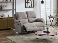Sofá 2 plazas reclinable de microfibra BRODY < Vente-unique Sale