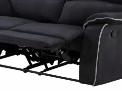 Sofá 2 plazas relax de microfibra color HERNANI < Vente-unique Online