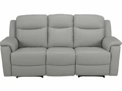 Vente-unique Conjunto Sofás | Sofá 3+2 plazas relax de piel en color EVASION