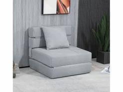 Sofá plegable 2 en 1, tejido de poliéster, (70 x 70 x 61 cm) < Clearance
